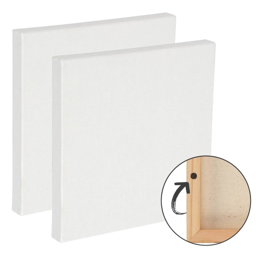 Ultra Mini Magnetic Canvas 2 Pack, 4” x 4”