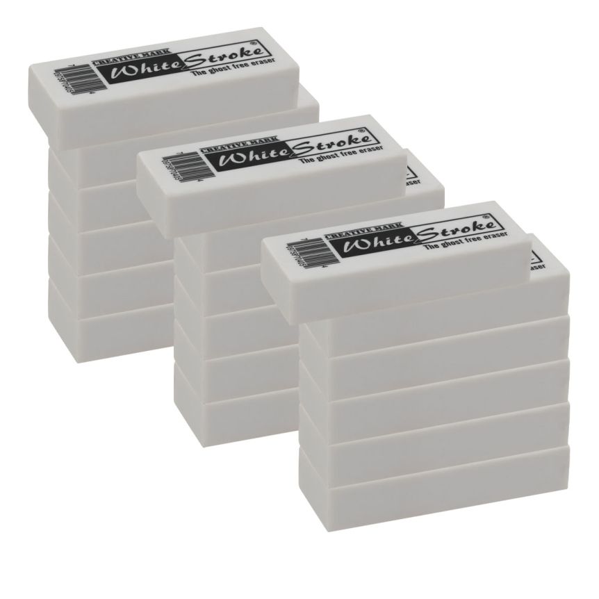 Creative Mark White Stroke® Fine Art Eraser, Box of 18