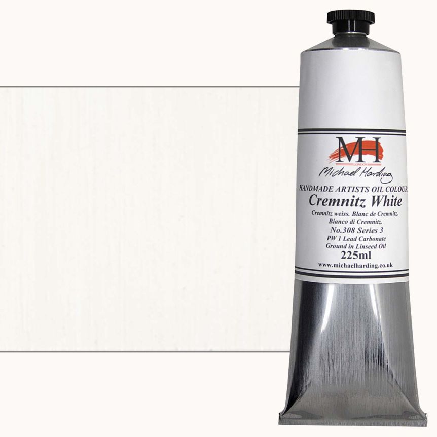 Michael Harding Oil Color - Cremnitz White (Walnut Oil), 225ml Tube