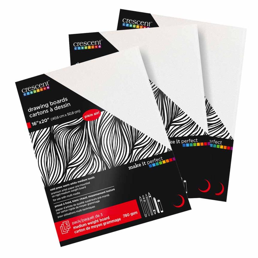 Crescent #99 Drawing Art Board - Cold Press 16"x20" (Pack of 3)