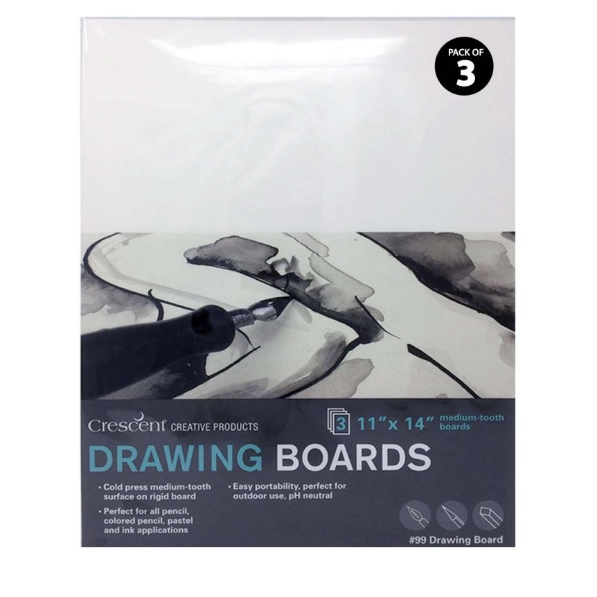 3-Pack Crescent #99 Drawing Board Cold Press 11X14