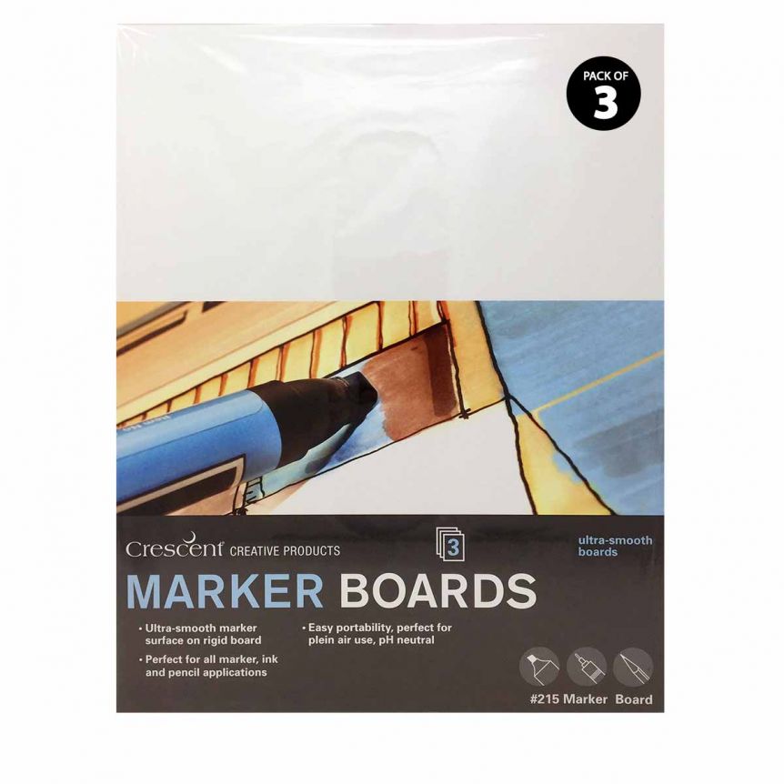 3-Pack Crescent #215 Marker Board Hot Press 8X10