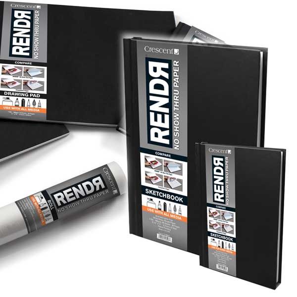 Crescent RENDR® Sketchbooks Pads And Rolls