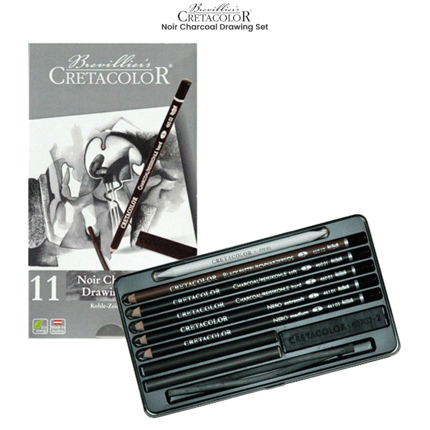 Cretacolor Noir Charcoal Drawing Set