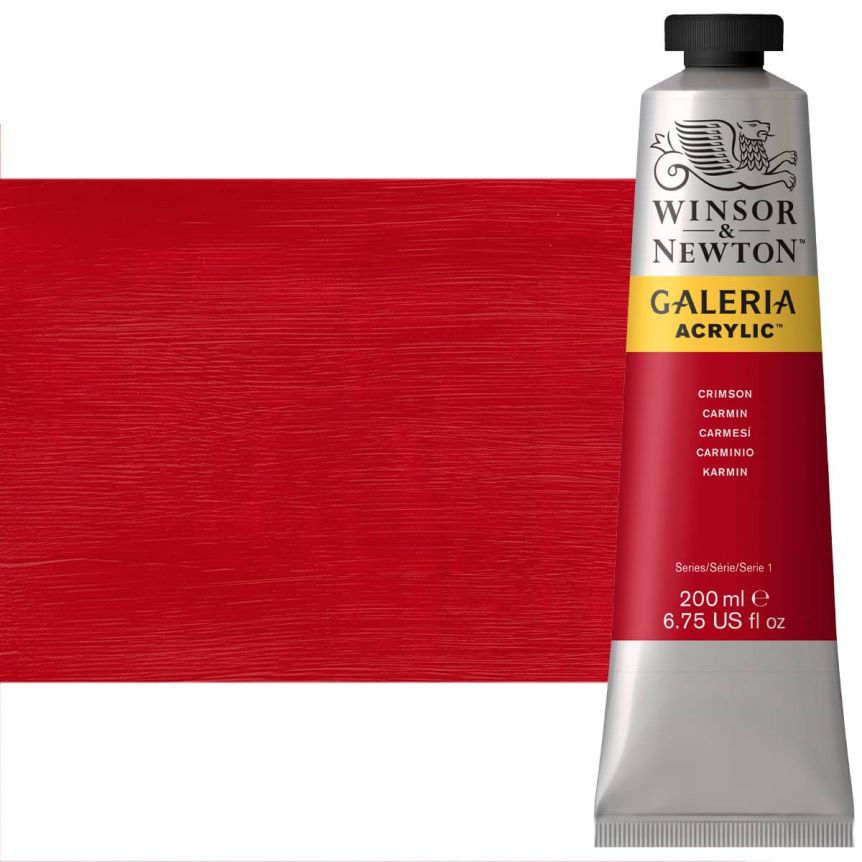 Winsor & Newton Galeria Flow Acrylic - Crimson, 200ml