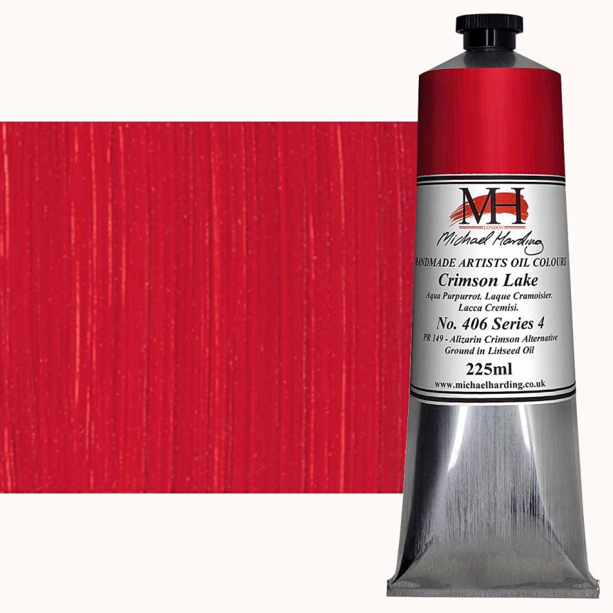 Michael Harding Oil Color - Crimson Lake, 225ml Tube