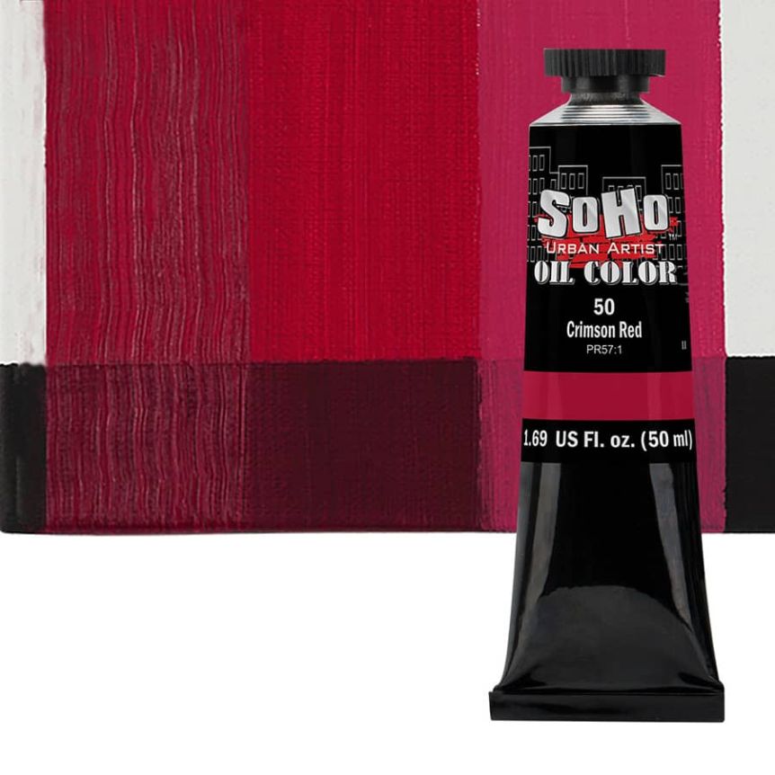 SoHo Artist Oil Color Crimson Red 50ml Tube