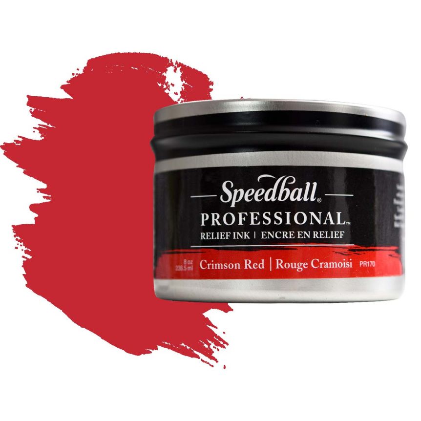 Speedball Professional Relief Ink - Titanium White, 8 oz