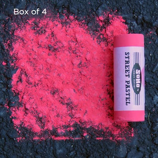 Box of 4 Soho Jumbo Street Pastels Crimson