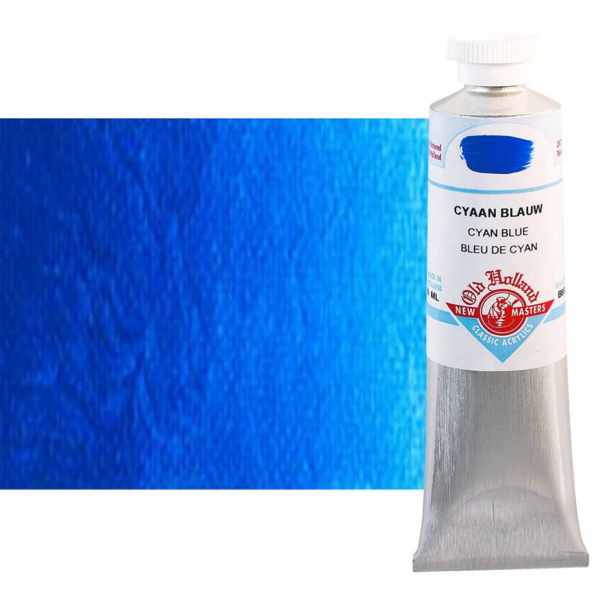 Old Holland New Masters Classic Acrylic Colors Cyan Blue 60 ml