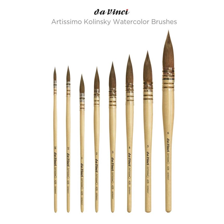 Da Vinci Artissimo Kolinsky Watercolor Brushes
