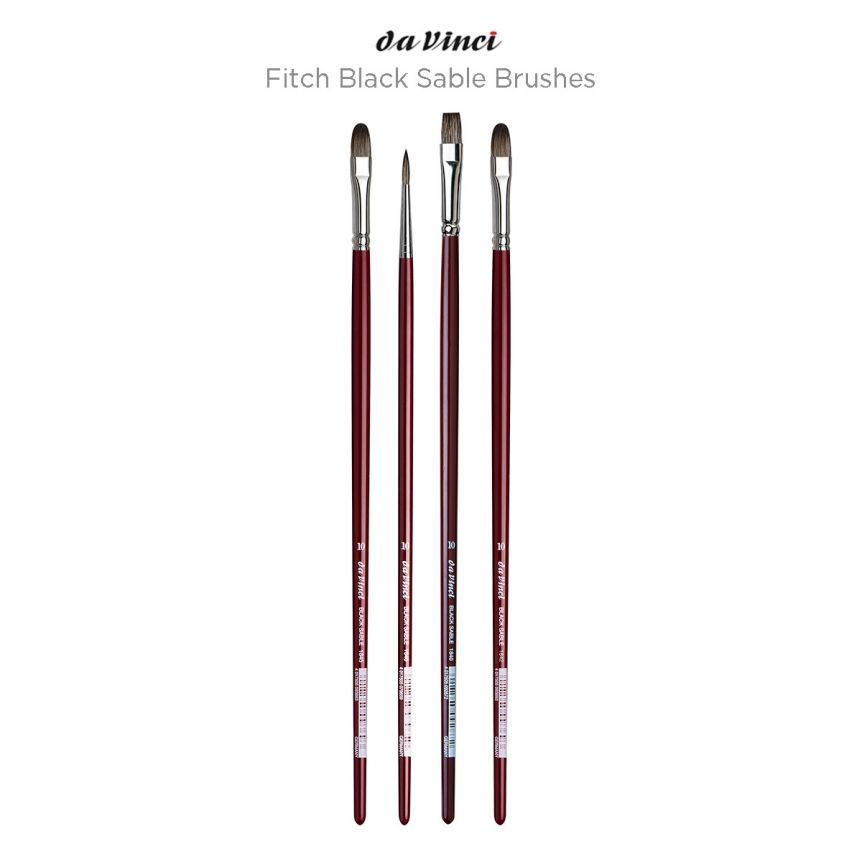 Da Vinci Fitch Black Sable Brushes