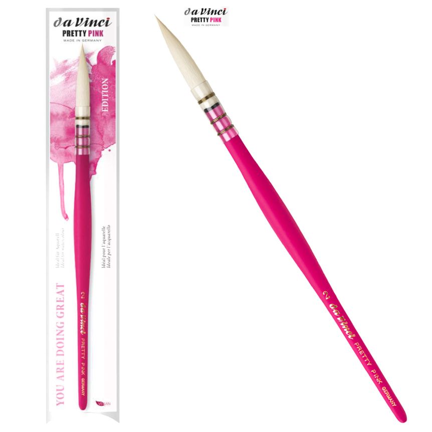 da Vinci Pretty Pink Edition Synthetic Watercolor Brush