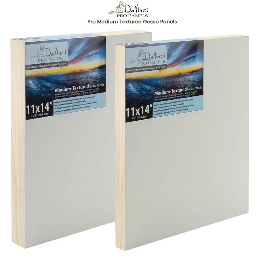 Da Vinci Pro Medium Textured Panels 7/8”, 1-5/8” Deep Single & Boxes of 4, 6 or 12