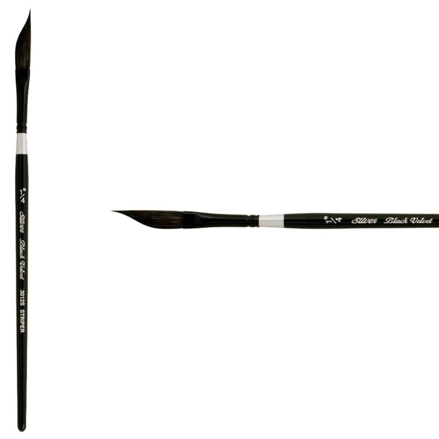 Silver Brush Black Velvet® Watercolor Brush Series 3012S Striper 1/4"
