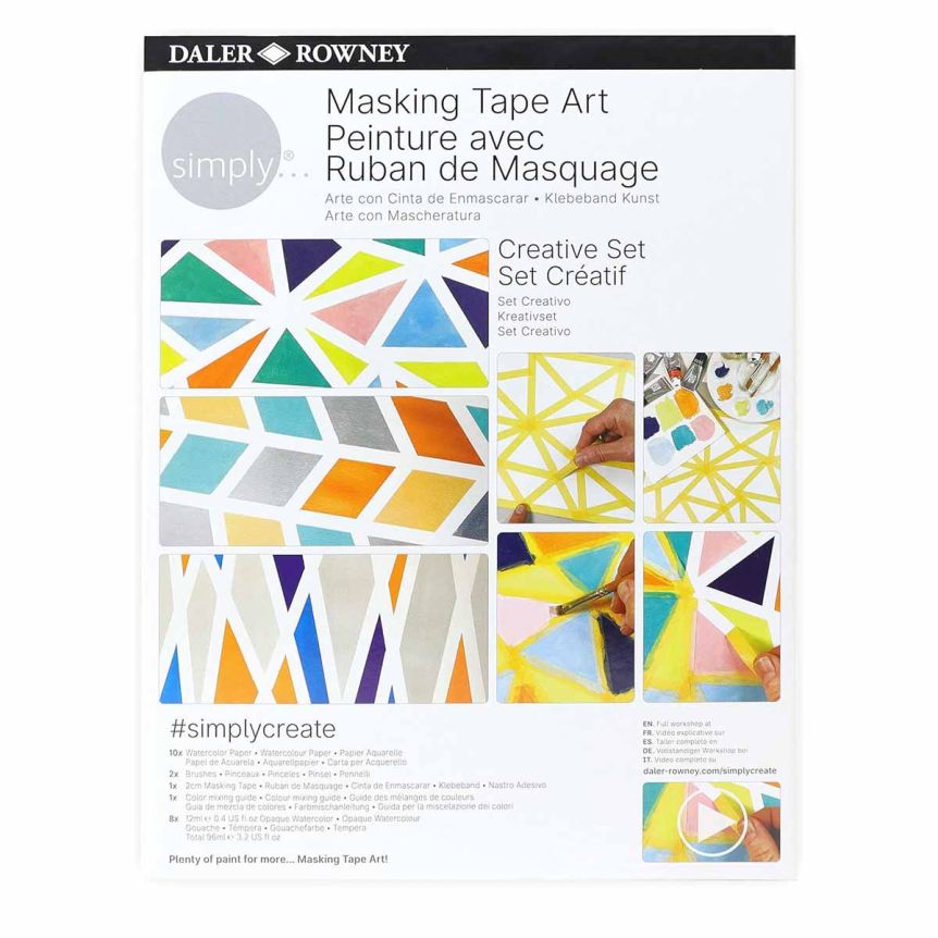 Daler Rowney Simply Masking Tape Watercolor Creative Set