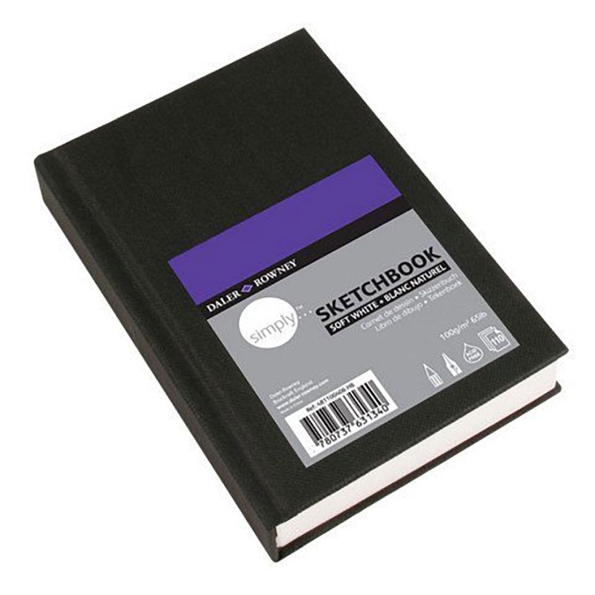 Daler Rowney Simply Sketchbook Hardbound Sketchbook Extra White 4x6