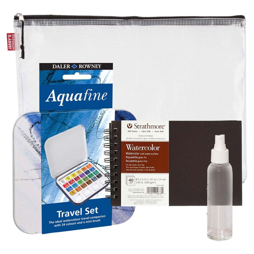 Daler-Rowney Water Colour Aquafine Water Colour Painting Gift Set - Assorted Colors, Half Pans