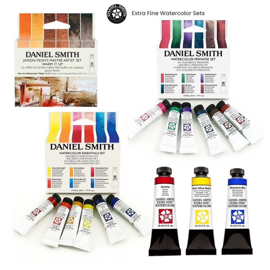 Daniel Smith Extra-Fine Watercolor 5ml Introductory Sets, Mineral Mixing Set