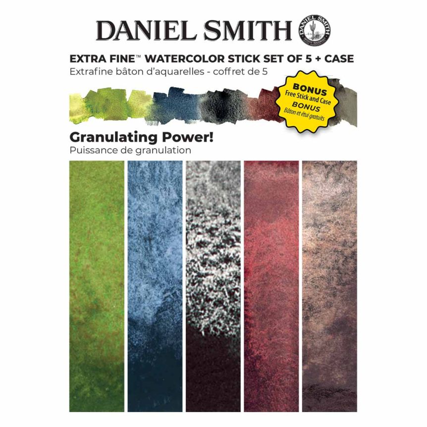 Daniel Smith Watercolor Stick Granulating Power Set of 5