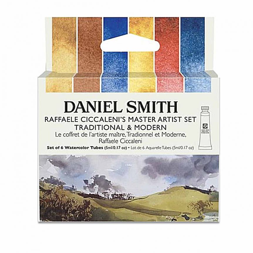 Daniel Smith Extra Fine Watercolor - Raffaele Ciccaleni's Master Artist Set I Traditional and Modern, Set of 6, 5 ml Tubes
