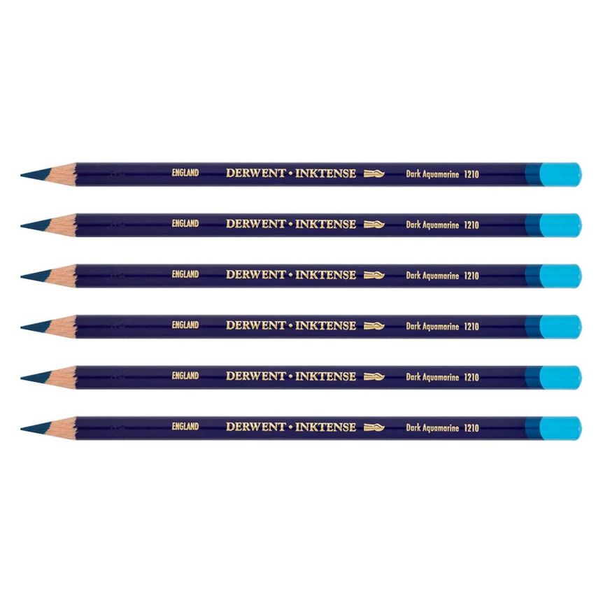 Derwent Inktense Pencil - Dark Aquamarine (Box of 6)