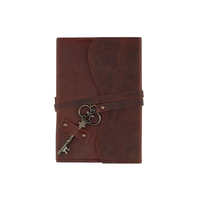 Opus Genuine Leather Journal Key 4" x 6" Dark Brown