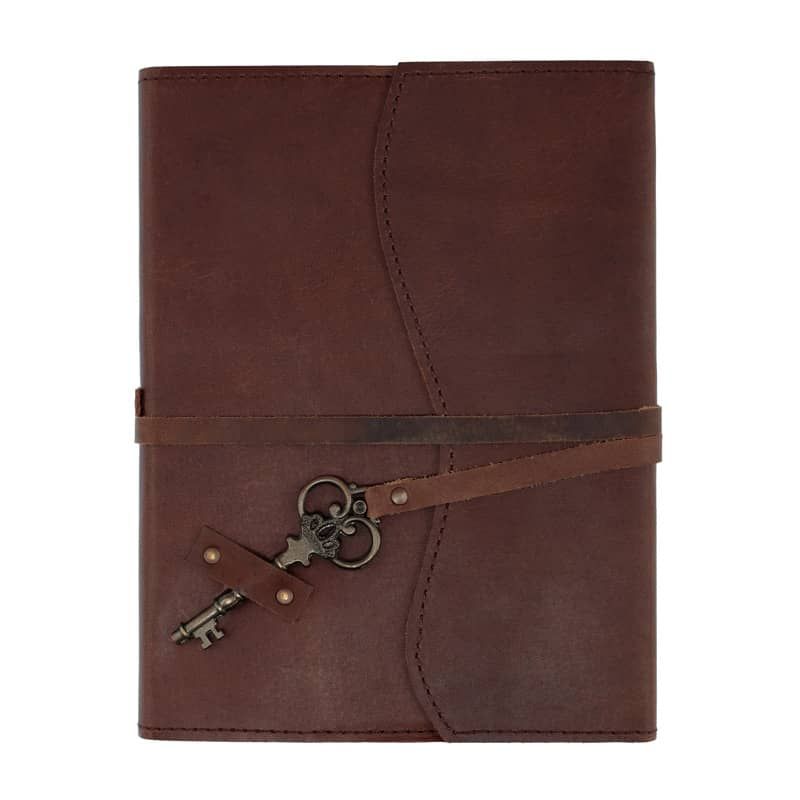 Opus Genuine Leather Journal Key 6" x 8" Dark Brown