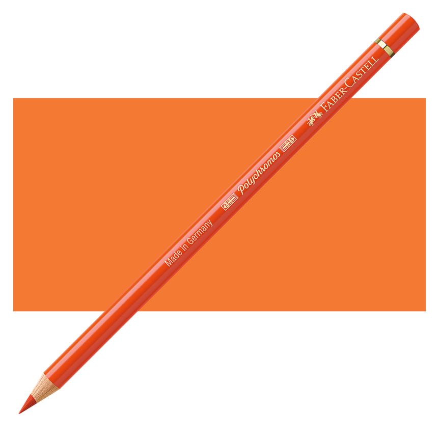 Faber-Castell Polychromos Pencil, No. 115 - Dark Cadmium Orange