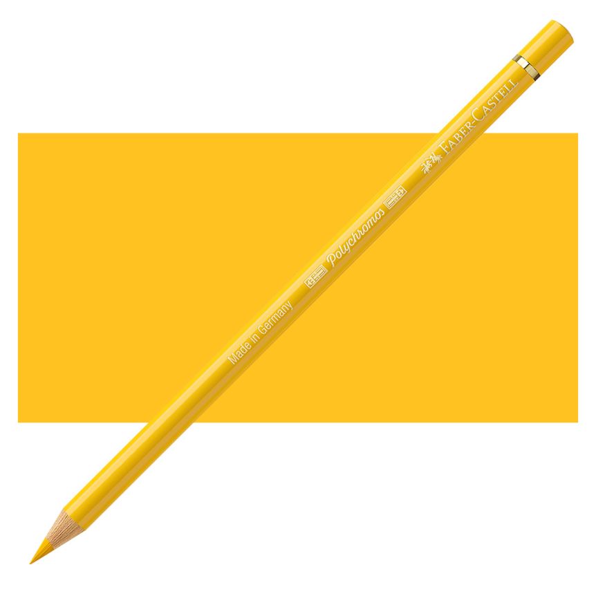 Faber-Castell Polychromos Pencil, No. 108 - Dark Cadmium Yellow