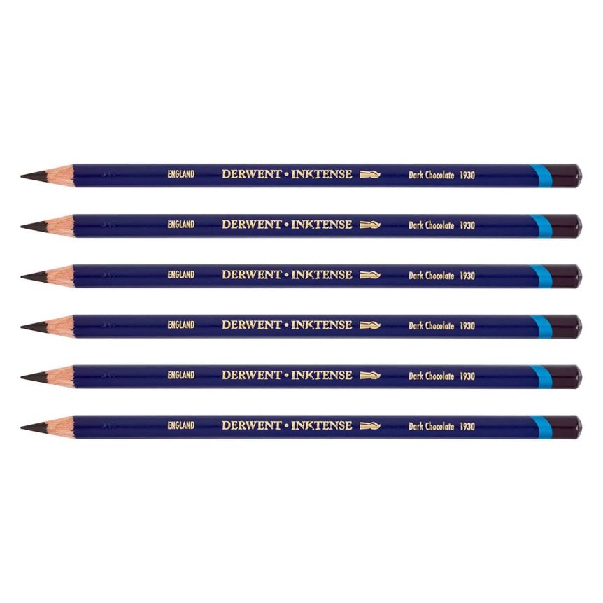 Derwent Inktense Pencil - Dark Chocolate (Box of 6)