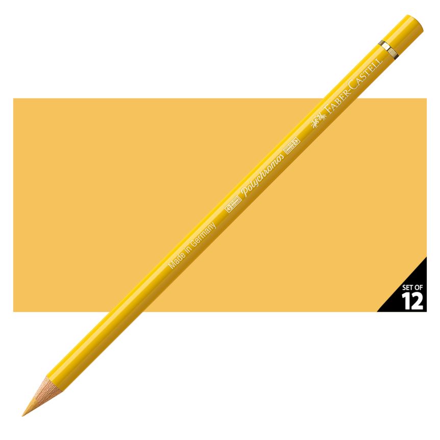 Faber-Castell Polychromos Pencil, No. 184 - Dark Naples Yellow (Box of 12)