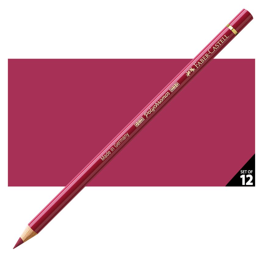Faber-Castell Polychromos Pencil, No. 225 - Dark Red (Box of 12)