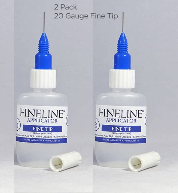David Ford Fineline Applicator 2pk 20 Gauge Tip Bottle