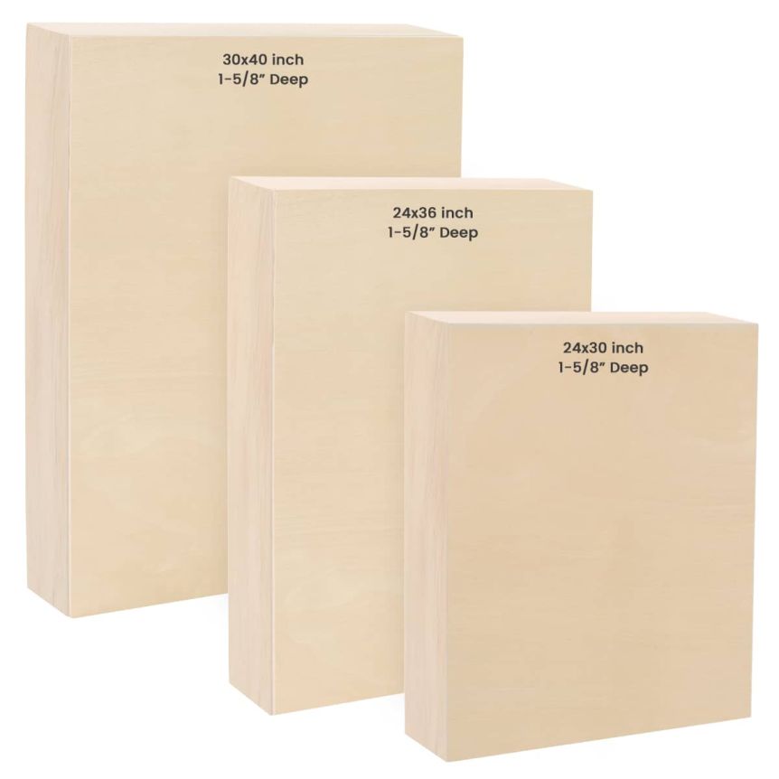 Fine-grained, finely sanded & tougher than canvas and no problem of ever sagging