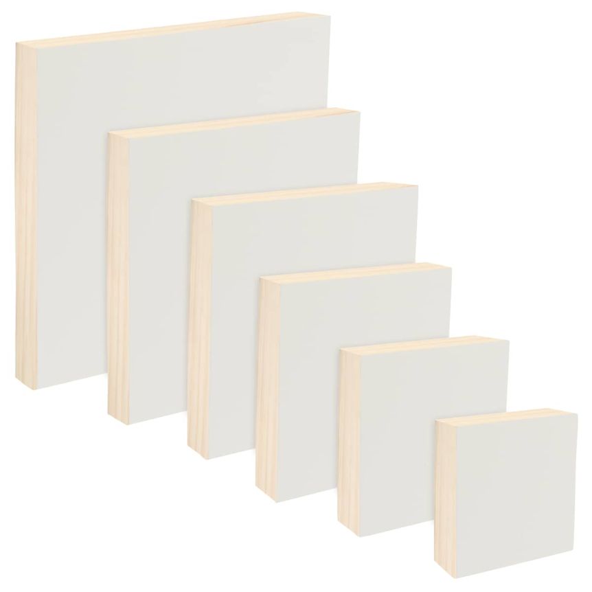 Da Vinci Pro Medium Texture Panel 7/8" Deep, Squares Set of 6