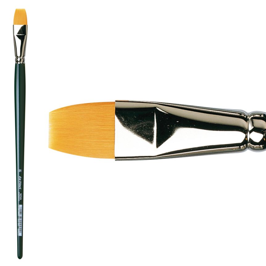 da Vinci Nova Series 1870 Synthetic Long Handle Brush, Size 18 Bright