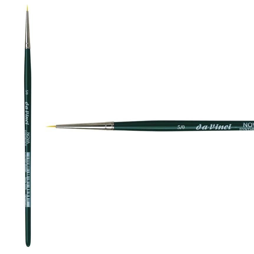 da Vinci Nova Series 1570 Synthetic Short Handle Brush, Size 5X0 Round