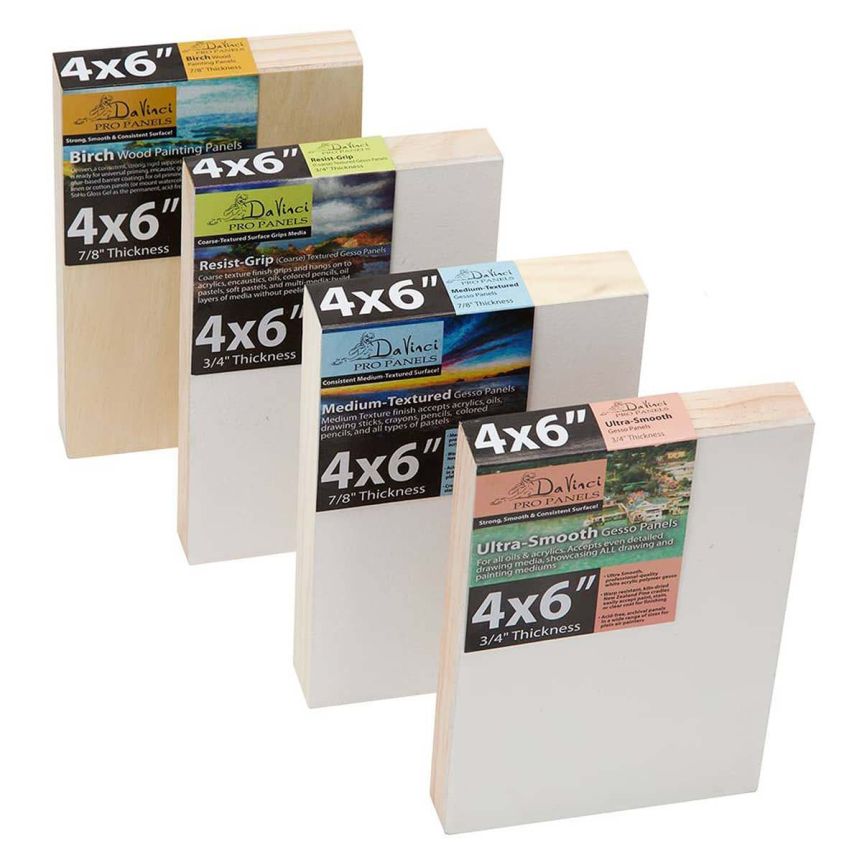 Da Vinci Pro Art Panels Variety Sampler 4"x6", 4 Pack