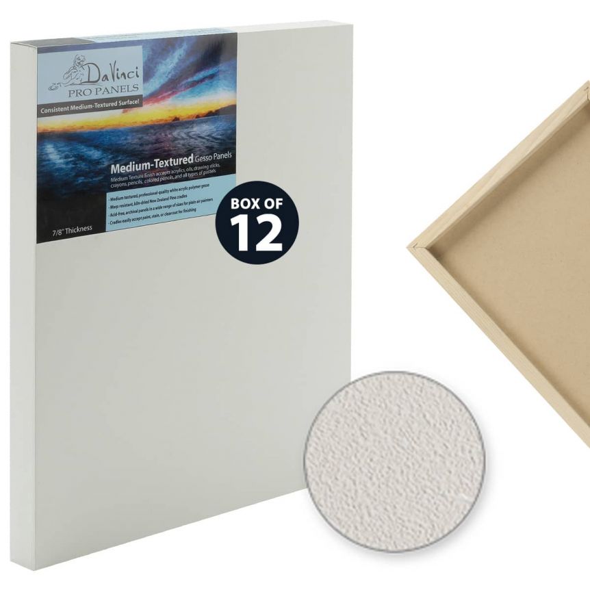 Da Vinci Pro Medium Textured Panel 5"x7", 7/8" Deep (Box of 12)