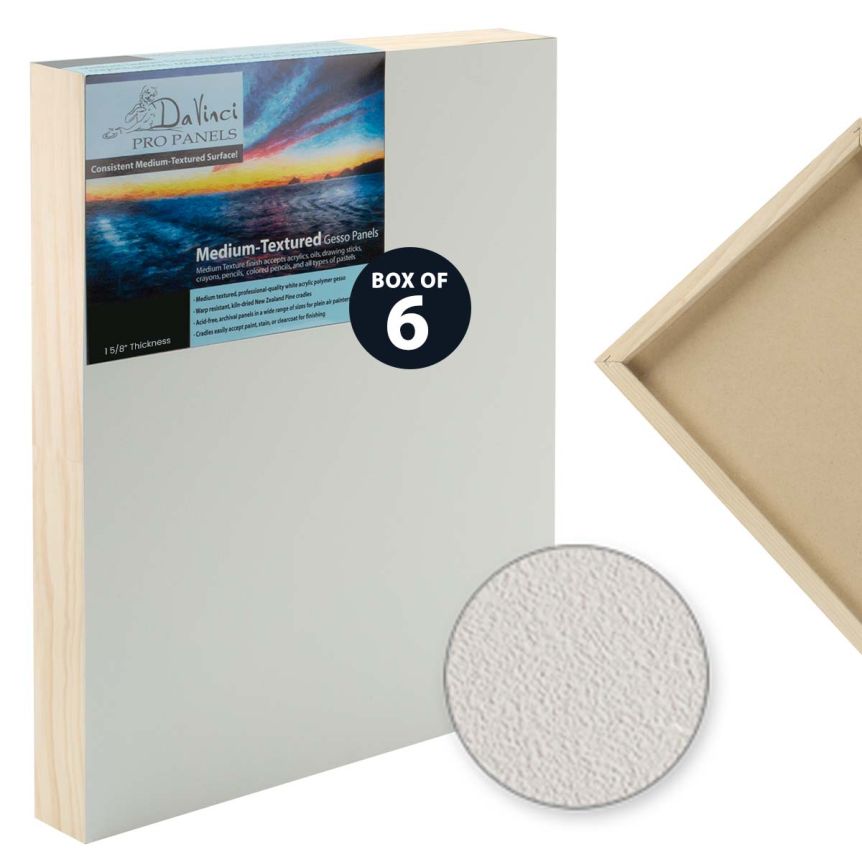 Da Vinci Pro Medium Textured Panel  10"x10", 1-5/8" Deep (Box of 6)