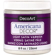 DecoArt Americana Light Satin Varnish Clear 8oz