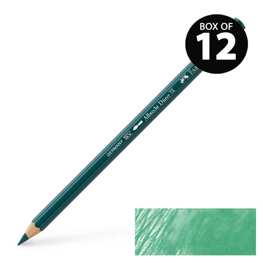 Albrecht Durer Watercolor Pencils Deep Cobalt Green No. 158, Box of 12