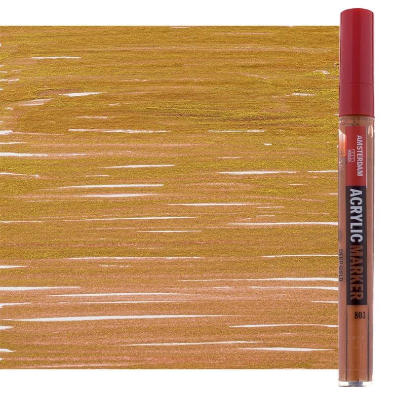 Amsterdam Acrylic Marker 4 mm Deep Gold