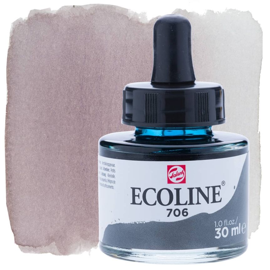 Ecoline Liquid Watercolor 30ml Pipette Jar Deep Grey