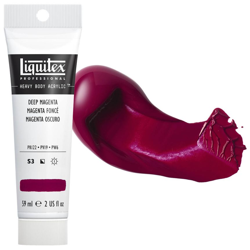 Liquitex Heavy Body Acrylic - Deep Magenta, 2oz Tube