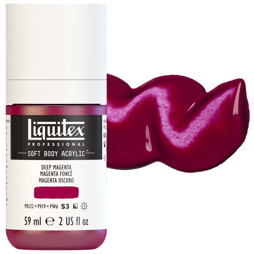 Liquitex Professional Soft Body Acrylic - Deep Magenta, 2oz Bottle