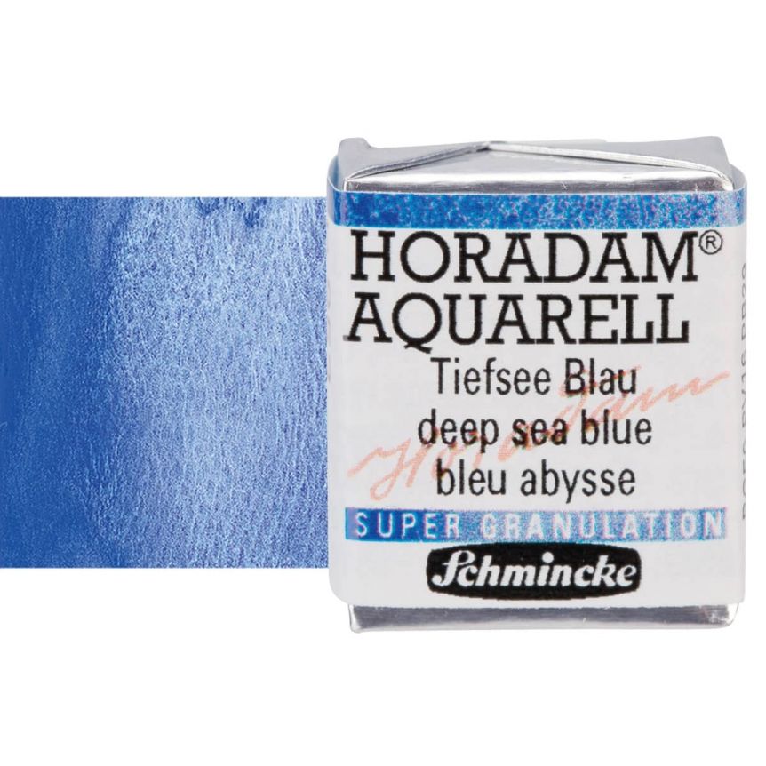 Schmincke Horadam Watercolor Deep Sea Blue Half-Pan