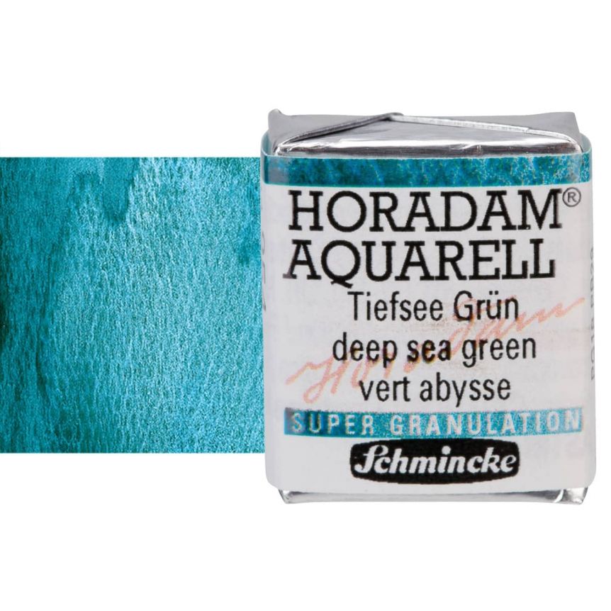 Schmincke Horadam Watercolor Deep Sea Green Half-Pan