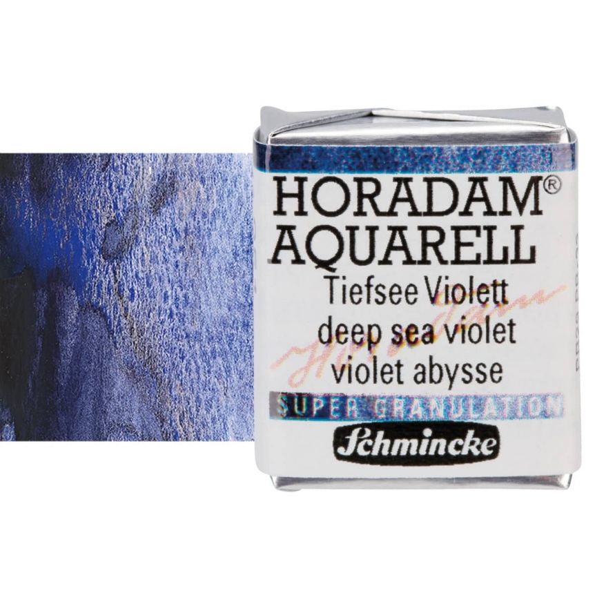 Schmincke Horadam Watercolor Deep Sea Violet Half-Pan